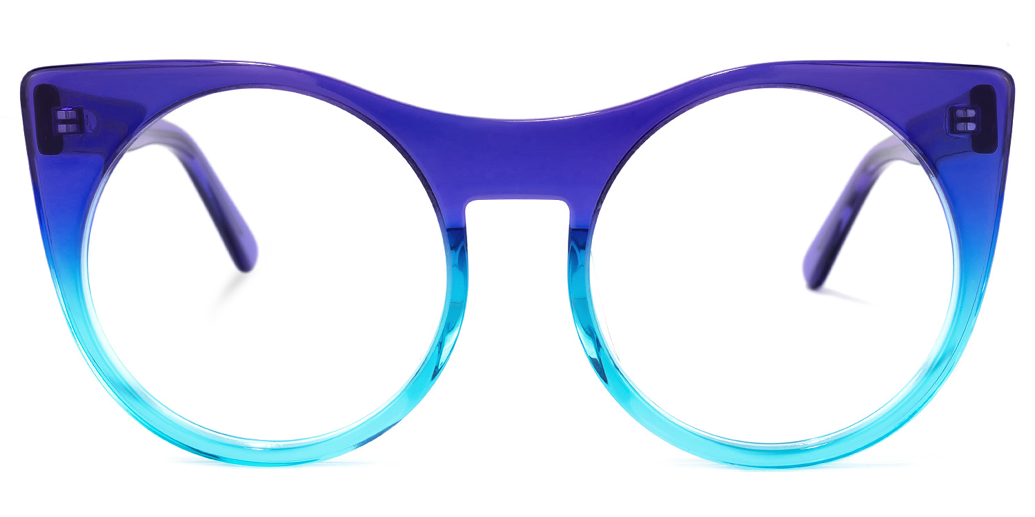 Zora Cateye Blue Glasses0
