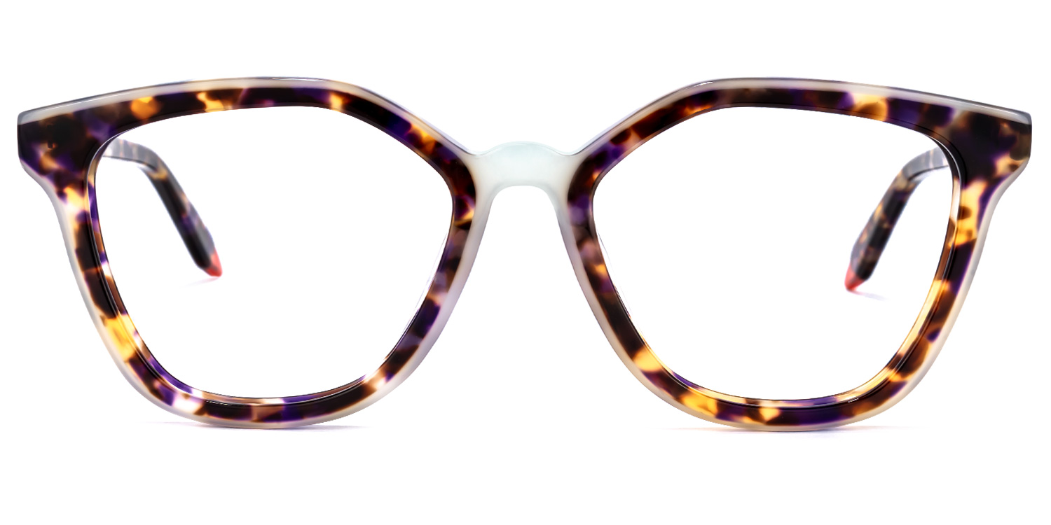Yannick Square Purple-Tortoise Glasses | ZEELOOL UK0