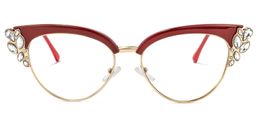 Hearn Cat Eye Red Glasses0