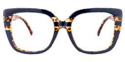 Brenda Square Dark-Blue Glasses0