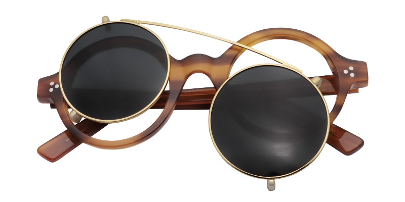 Clip-On Burnt Umber Sunglasses | ZEELOOL UK0