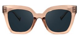 Malcolm Square Beige-Clear Sunglasses0