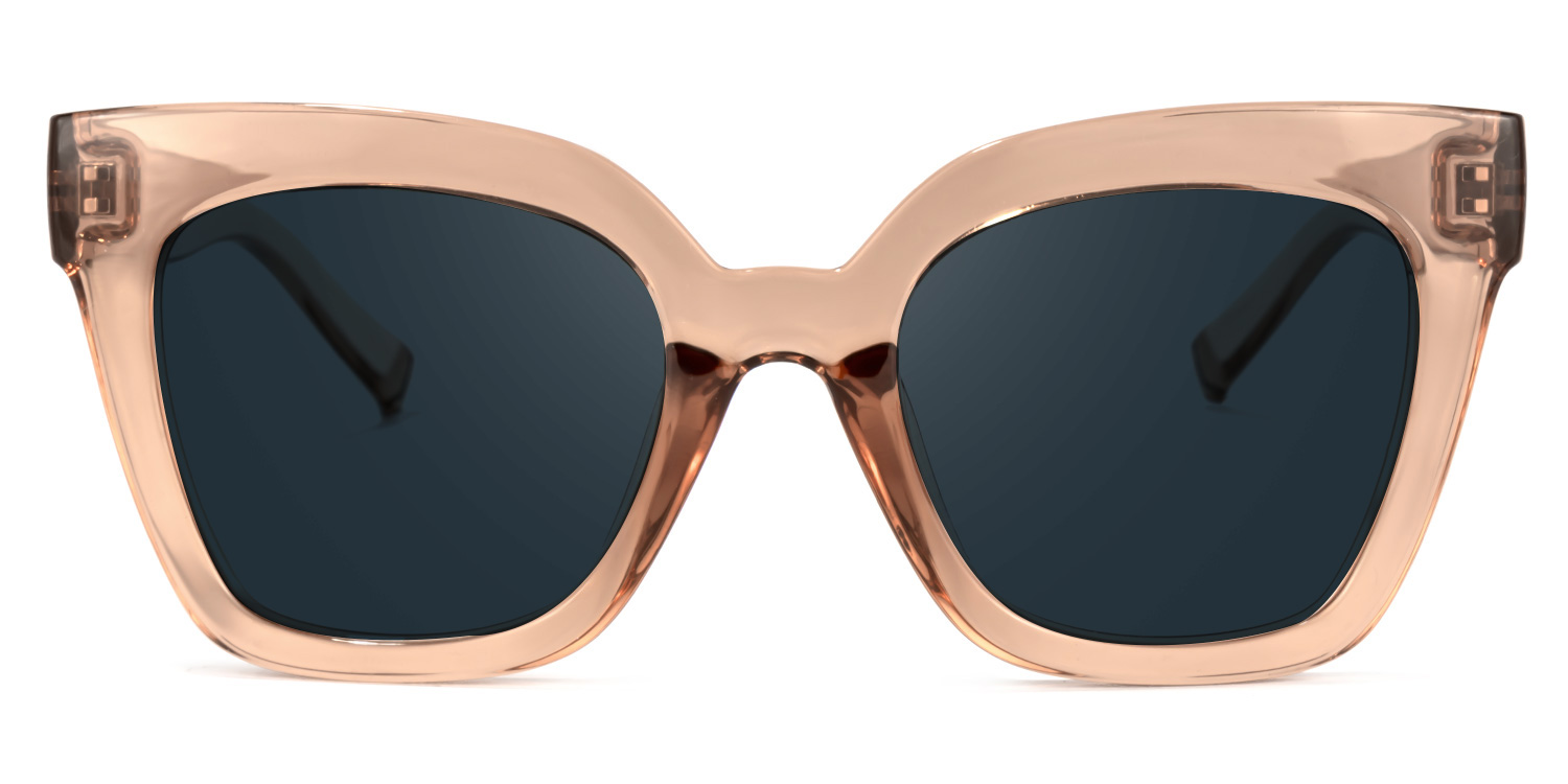 Malcolm Square Champagne-Crystal Sunglasses