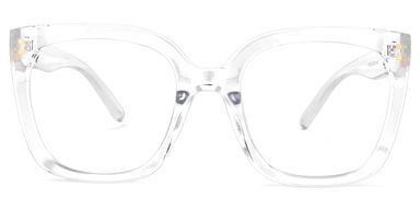 Ebony Square Clear Glasses