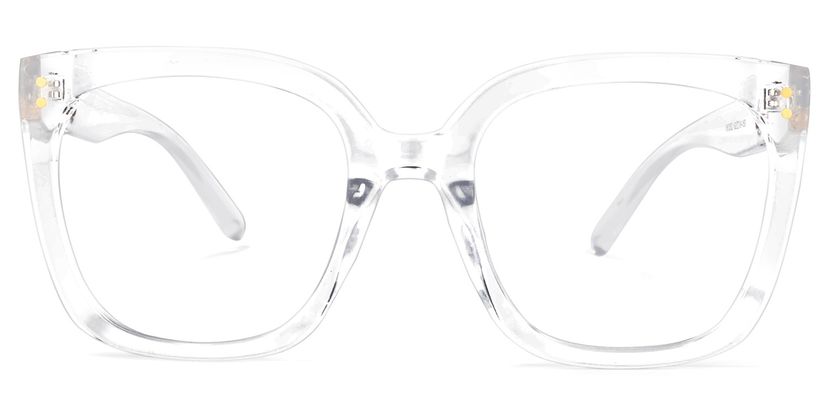Ebony Square Clear Glasses