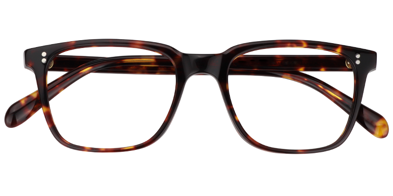 Lamont Rectangle Tortoise Frame Glasses | ZEELOOL UK1