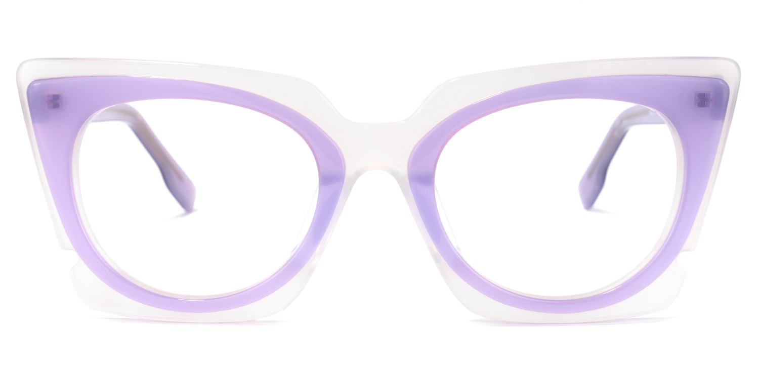 Wingate Cateye Purple Glasses | ZEELOOL UK0
