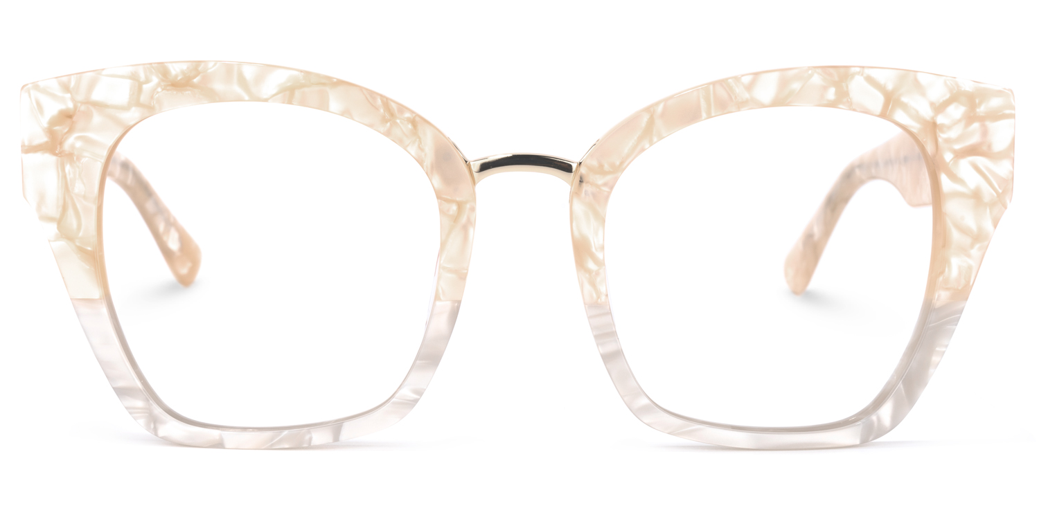 Denis Cat Eye Two-Tone Glasses | ZEELOOL UK0
