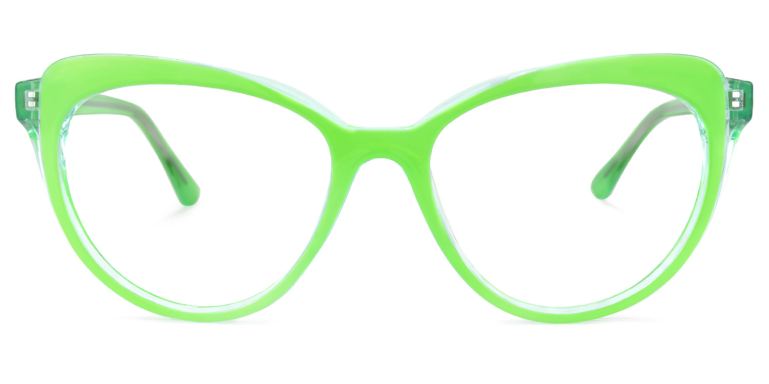 Torrence Cateye Green Glasses | ZEELOOL UK0