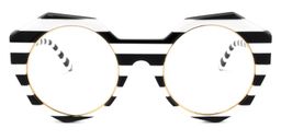 Bogar Geometric Black-White Glasses0