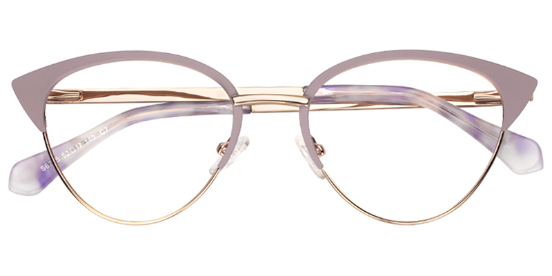 Nelly Cat Eye Pink Glasses | ZEELOOL UK1