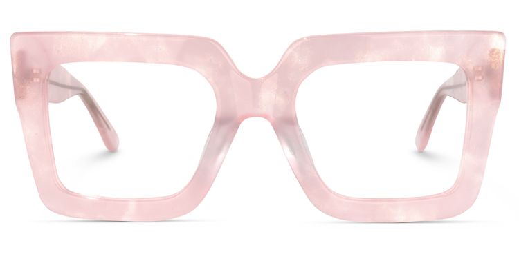 Brandon Pink Square Glasses