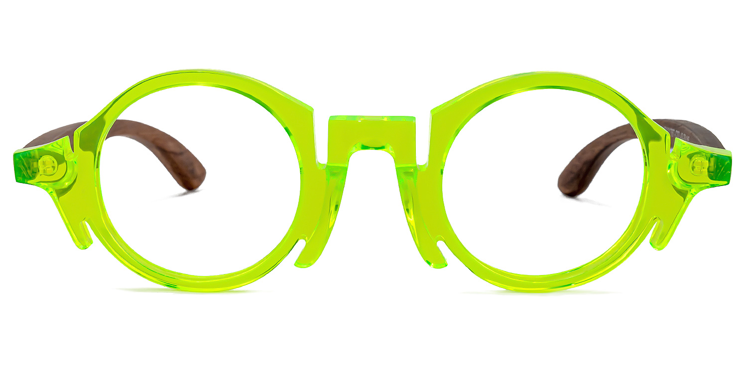 Charlie Round Green Glasses | ZEELOOL UK0