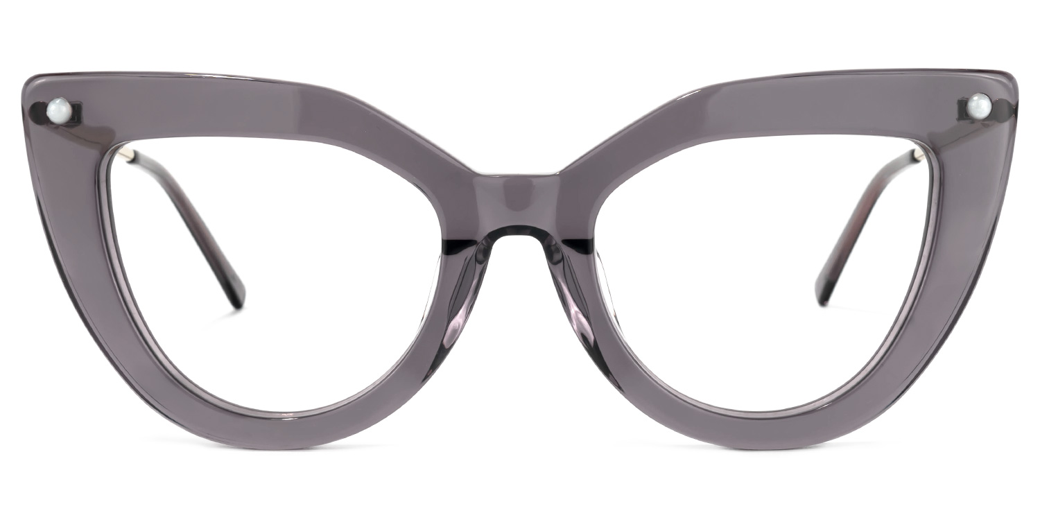 Garbo Cateye Gray Glasses | ZEELOOL UK0