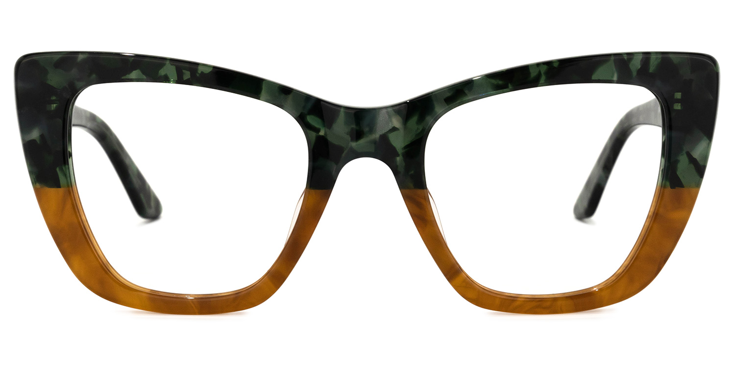 Lewis Cateye Two-Tone Glasses | ZEELOOL UK0