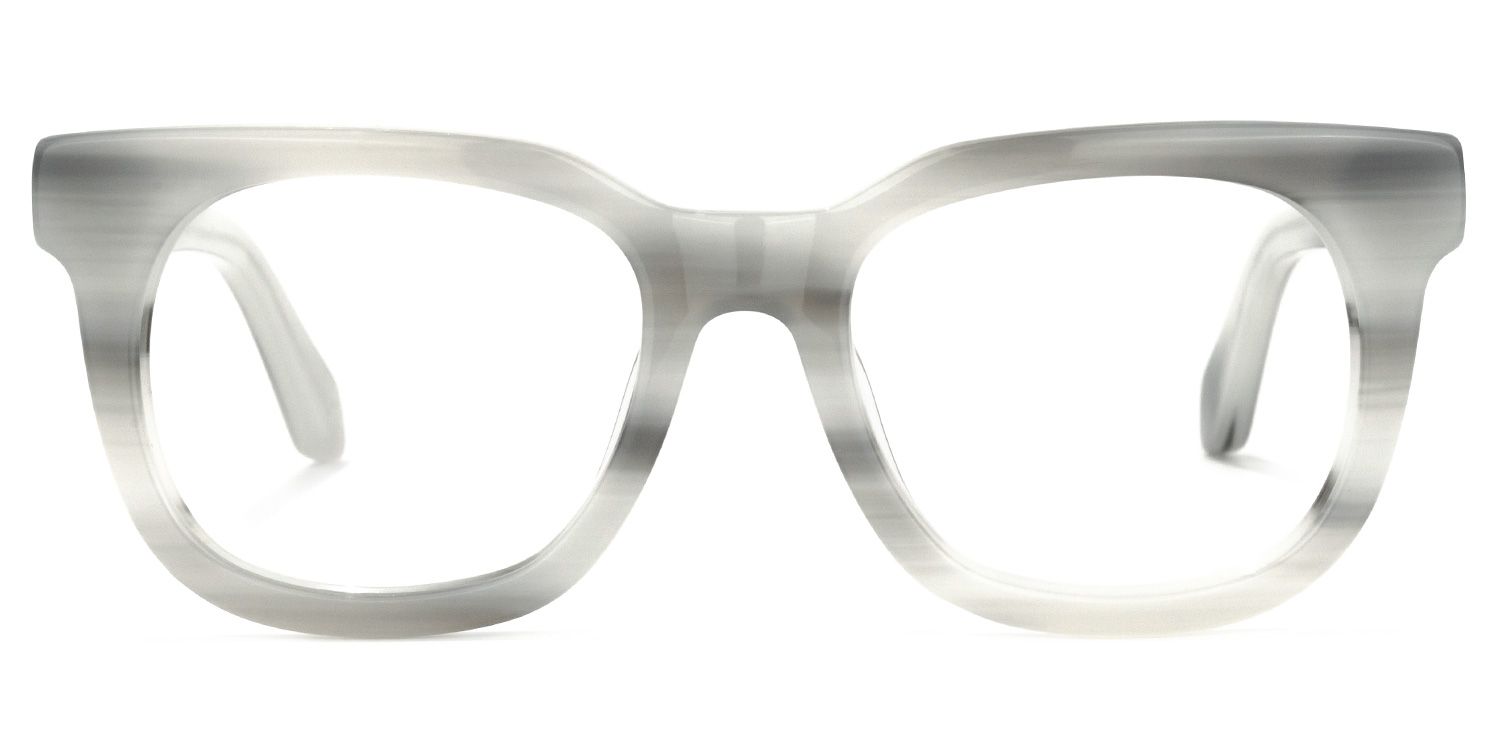 Crunch Square Gray Glasses | ZEELOOL UK0