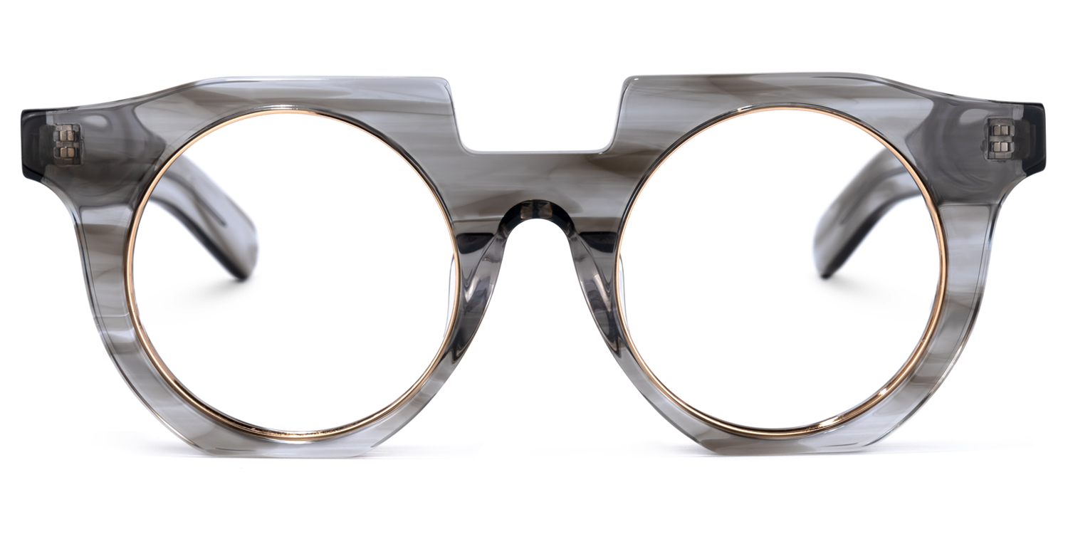Mckoy Geometric Gray Glasses0