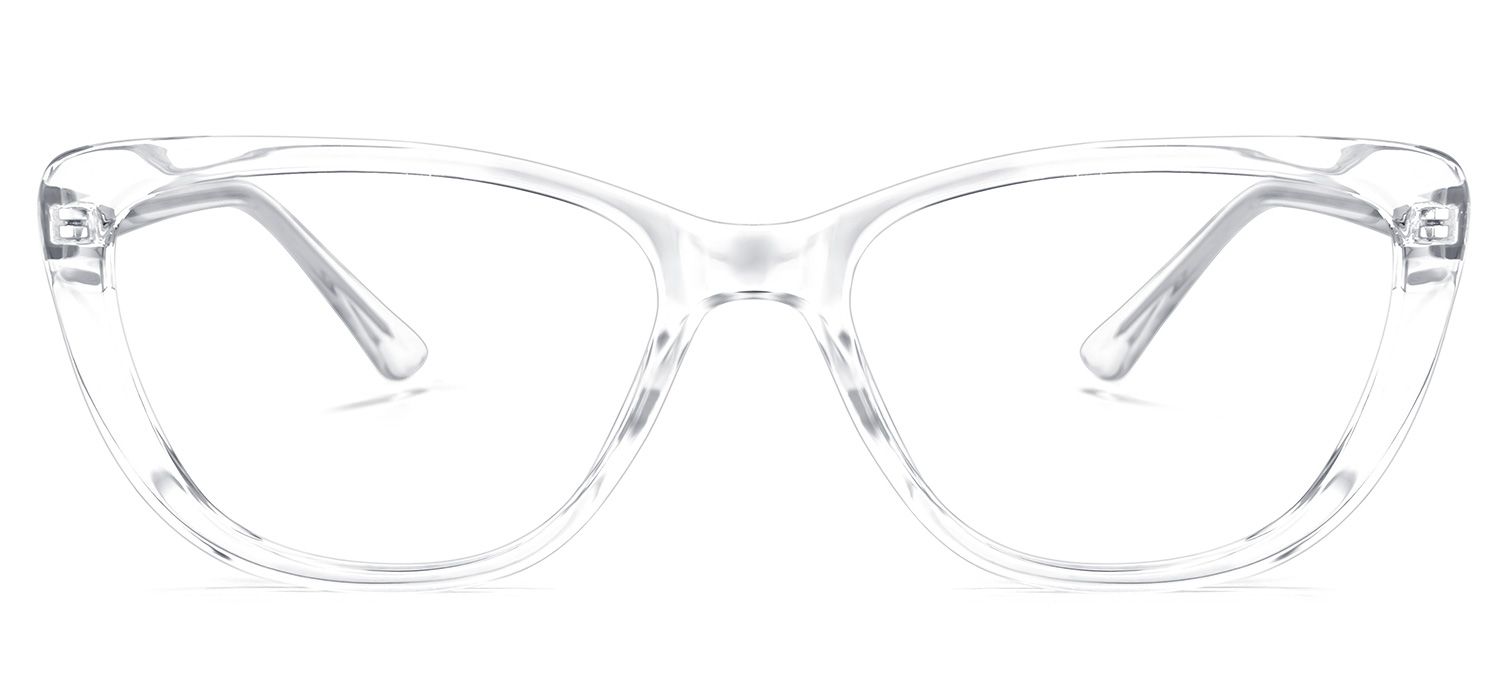 Qamar Cateye Clear Glasses | ZEELOOL UK0