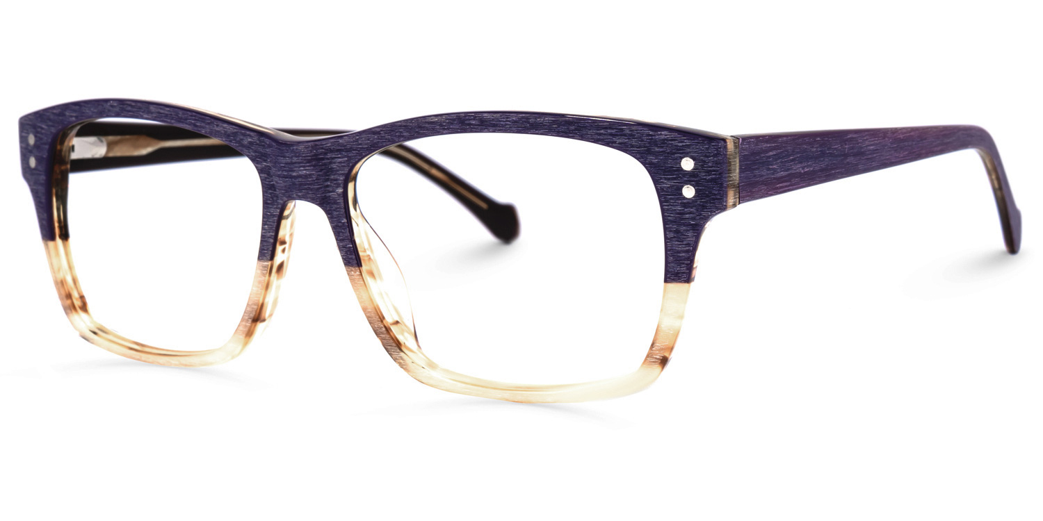 Karout Sqaure Purple Glasses | ZEELOOL UK1