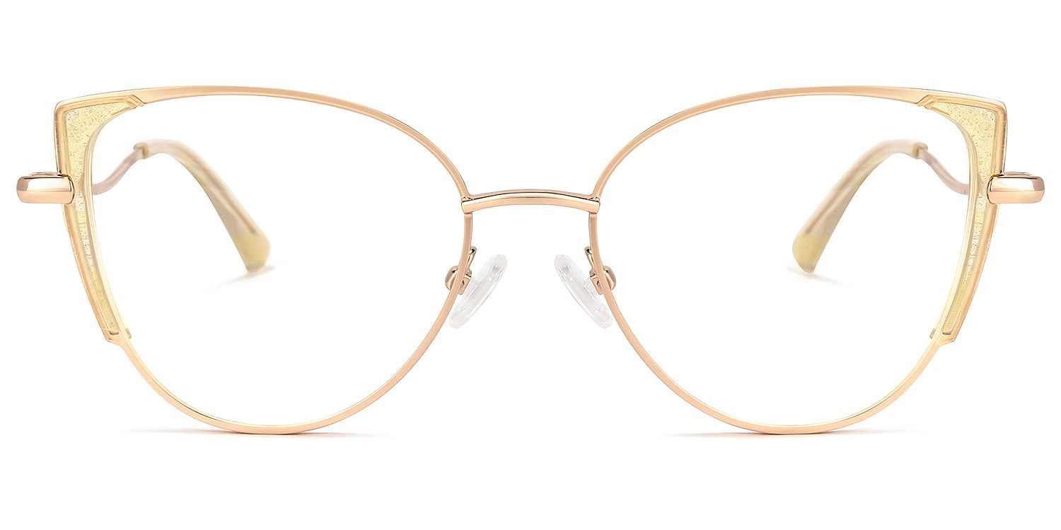 Hawraa Cateye Yellow Glasses | ZEELOOL UK0
