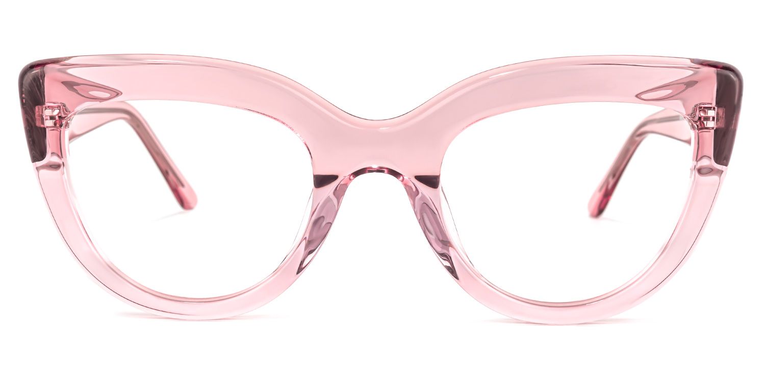 Caren Cateye Pink Glasses | ZEELOOL UK0