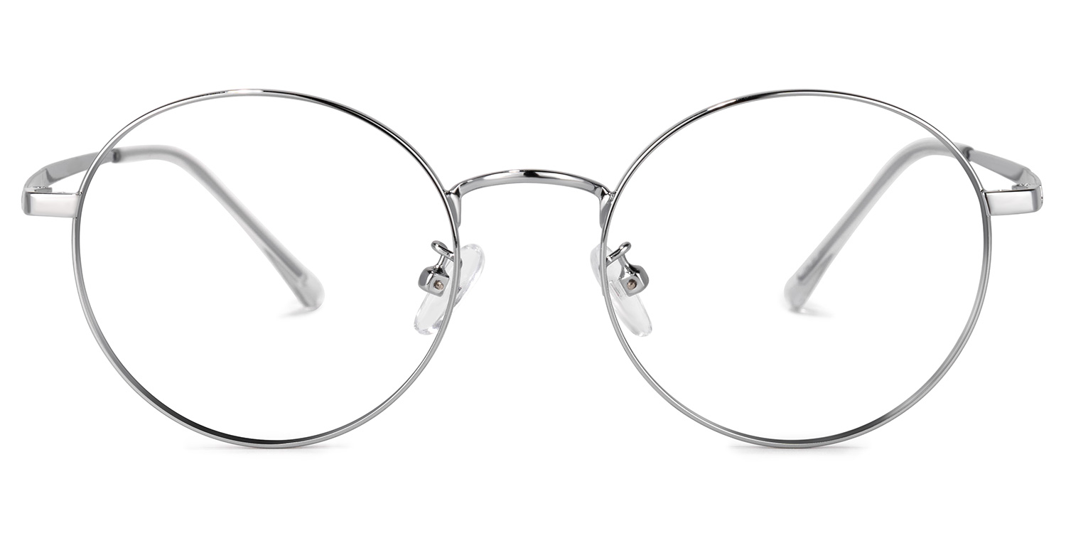 Garbsen Round Silver Glasses | ZEELOOL UK0