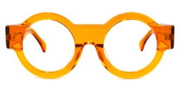 Hardnett Round Orange Glasses0