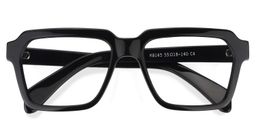 Cally Black Square Glasses1