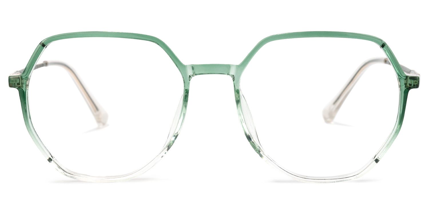 Gonzalez Geometric Green Glasses | ZEELOOL UK0