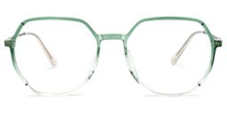 Gonzalez Geometric Green Glasses0
