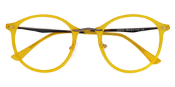 Ivy Round Yellow Glasses3
