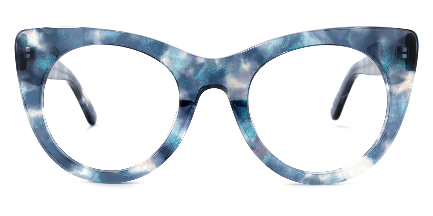Starry Cateye Blue Glasses good-img
