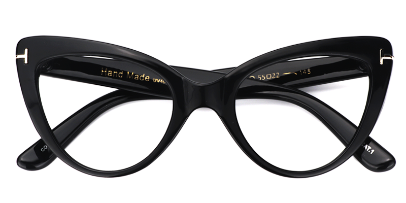Cat Eye Black Glasses | ZEELOOL UK1