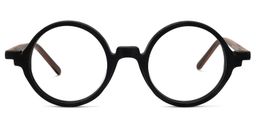 Otto Black Round Glasses0
