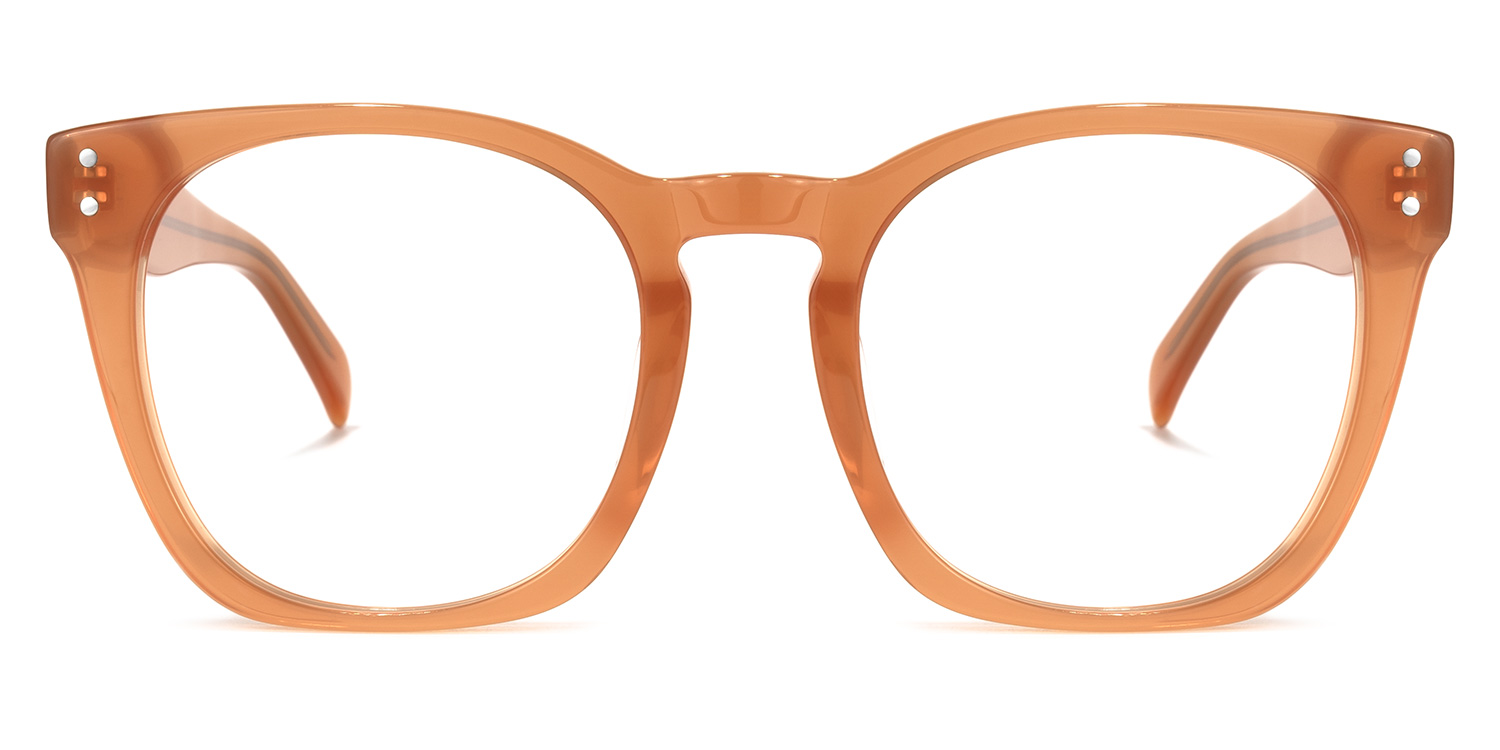 Orion Square Orange Glasses | ZEELOOL UK0