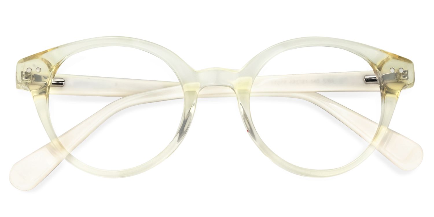 Round Yellow Glasses | ZEELOOL UK1