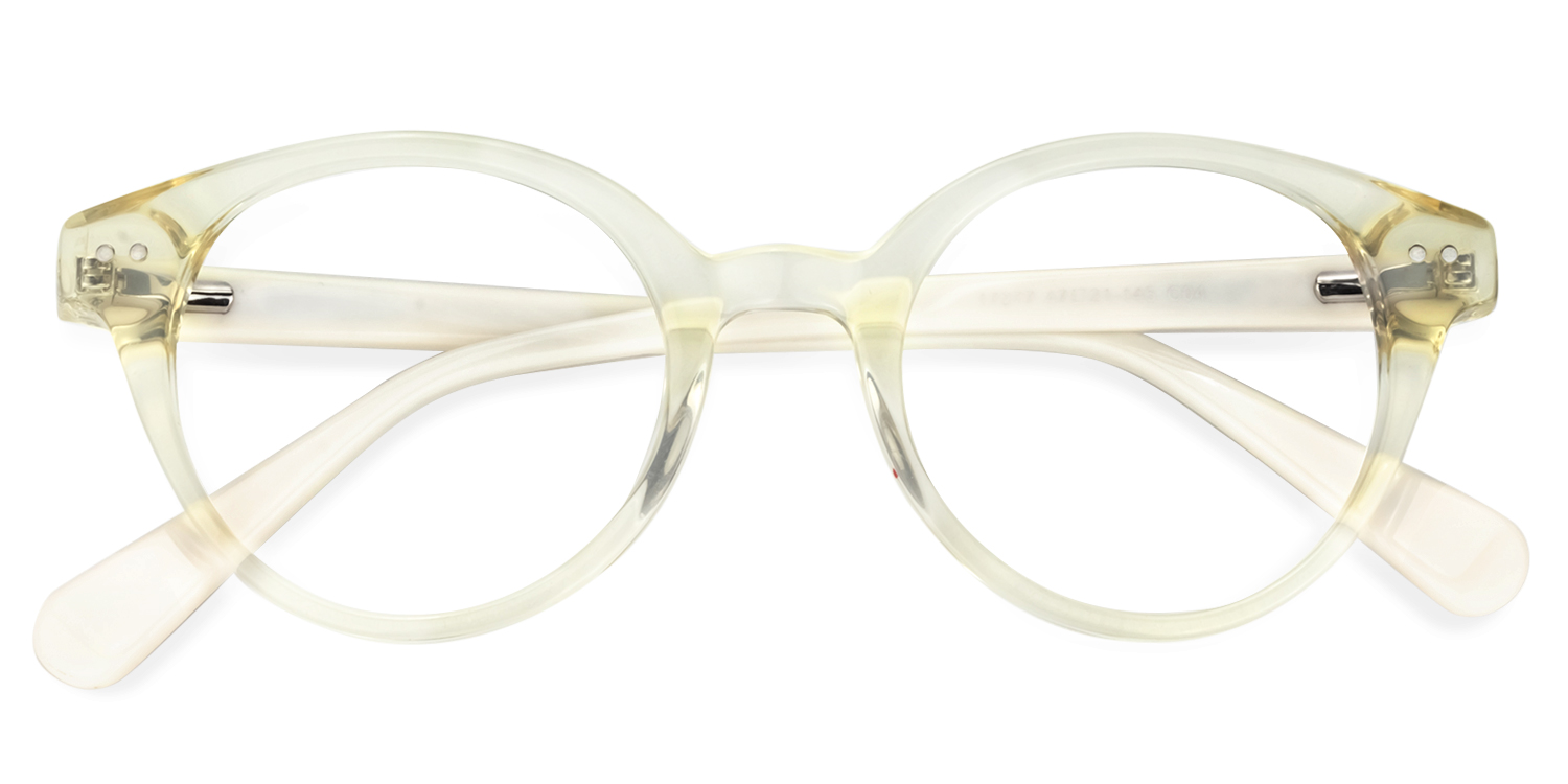 Round Yellow Glasses | ZEELOOL UK1
