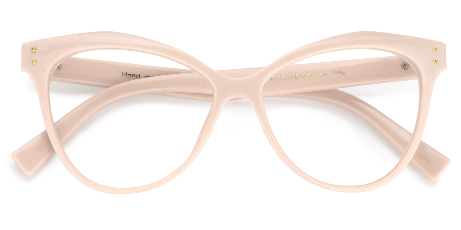 Cateye Pink Glasses | ZEELOOL UK1