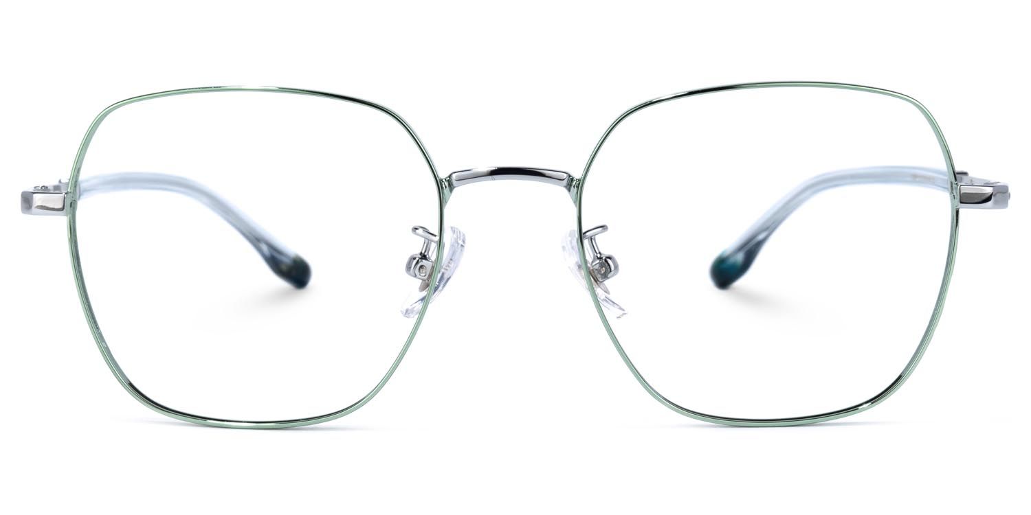 Lakeisha Square Green Glasses | ZEELOOL UK0