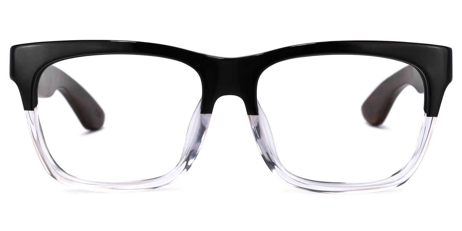 Atherbest Square Black-Clear Glasses | ZEELOOL UK0