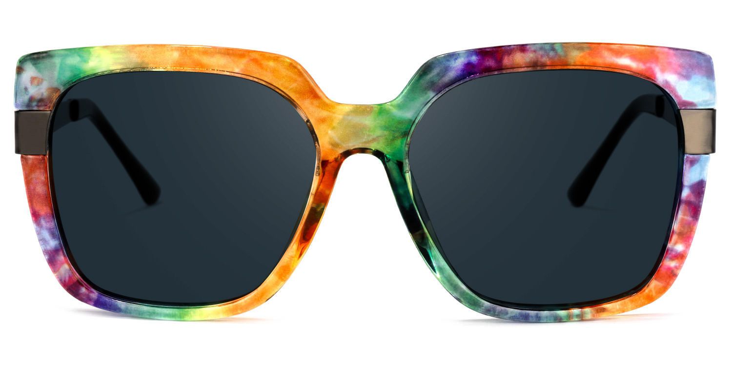 Yaida Square Multicolor Sunglasses | ZEELOOL UK0