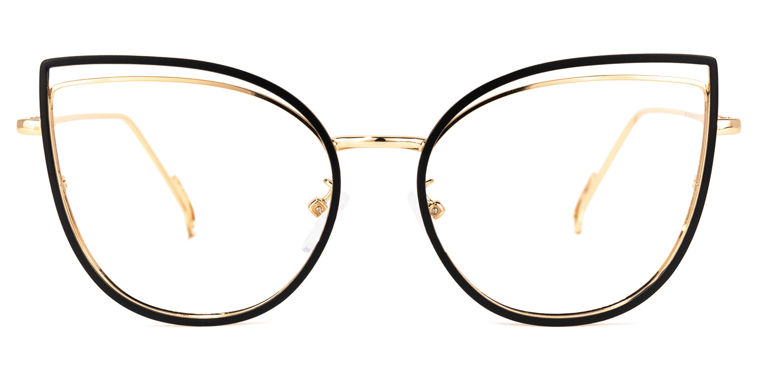 Spivey Cateye Black Glasses | ZEELOOL UK0