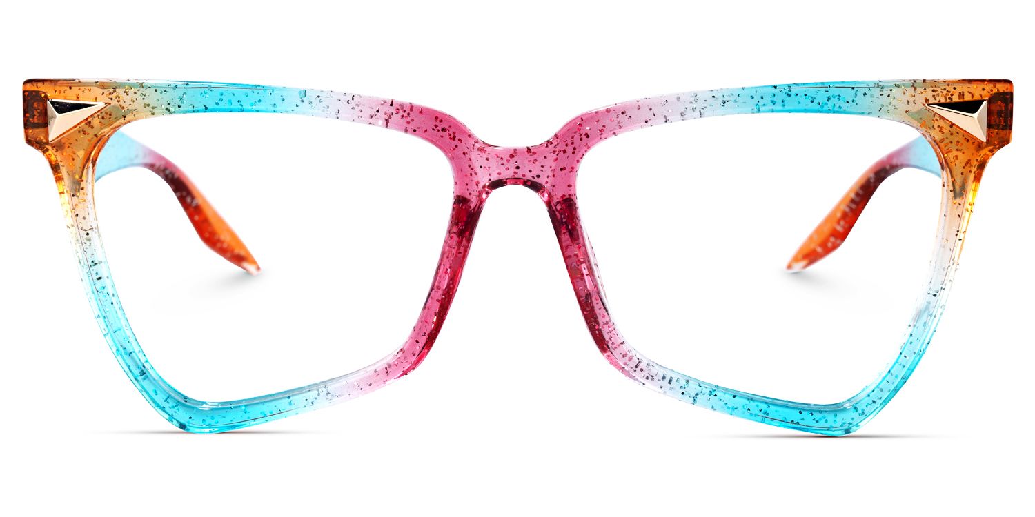 Geometrical Rainbow Eyeglasses | ZEELOOL UK0