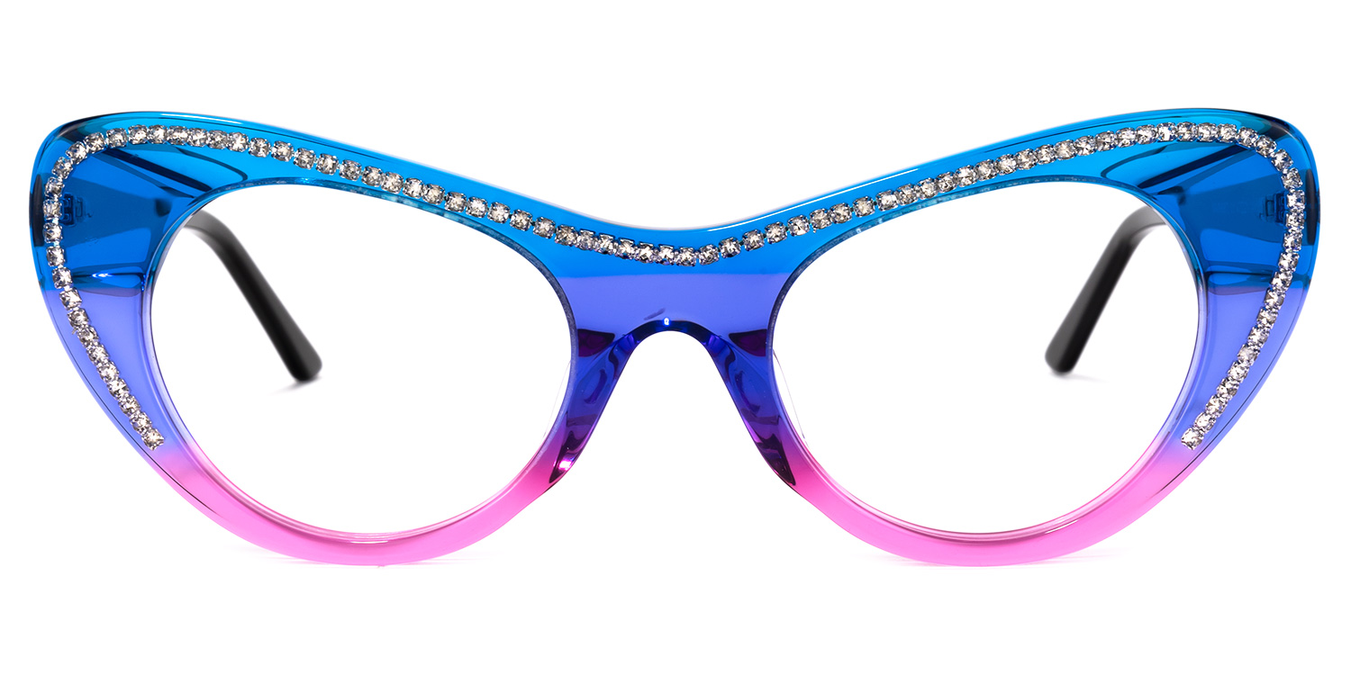 Shirley Cateye Two-tone Glasses | ZEELOOL UK0