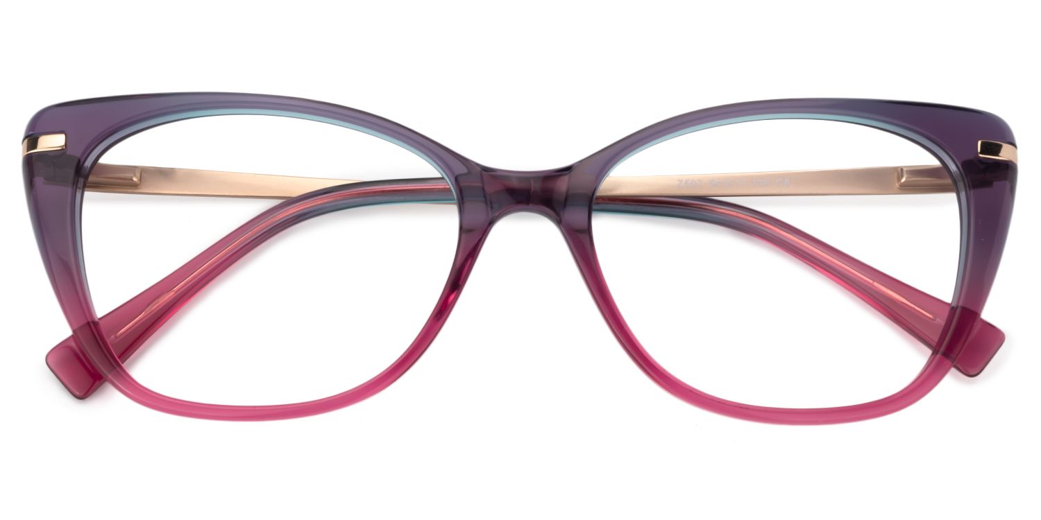 Cat Eye Red Glasses | ZEELOOL UK1