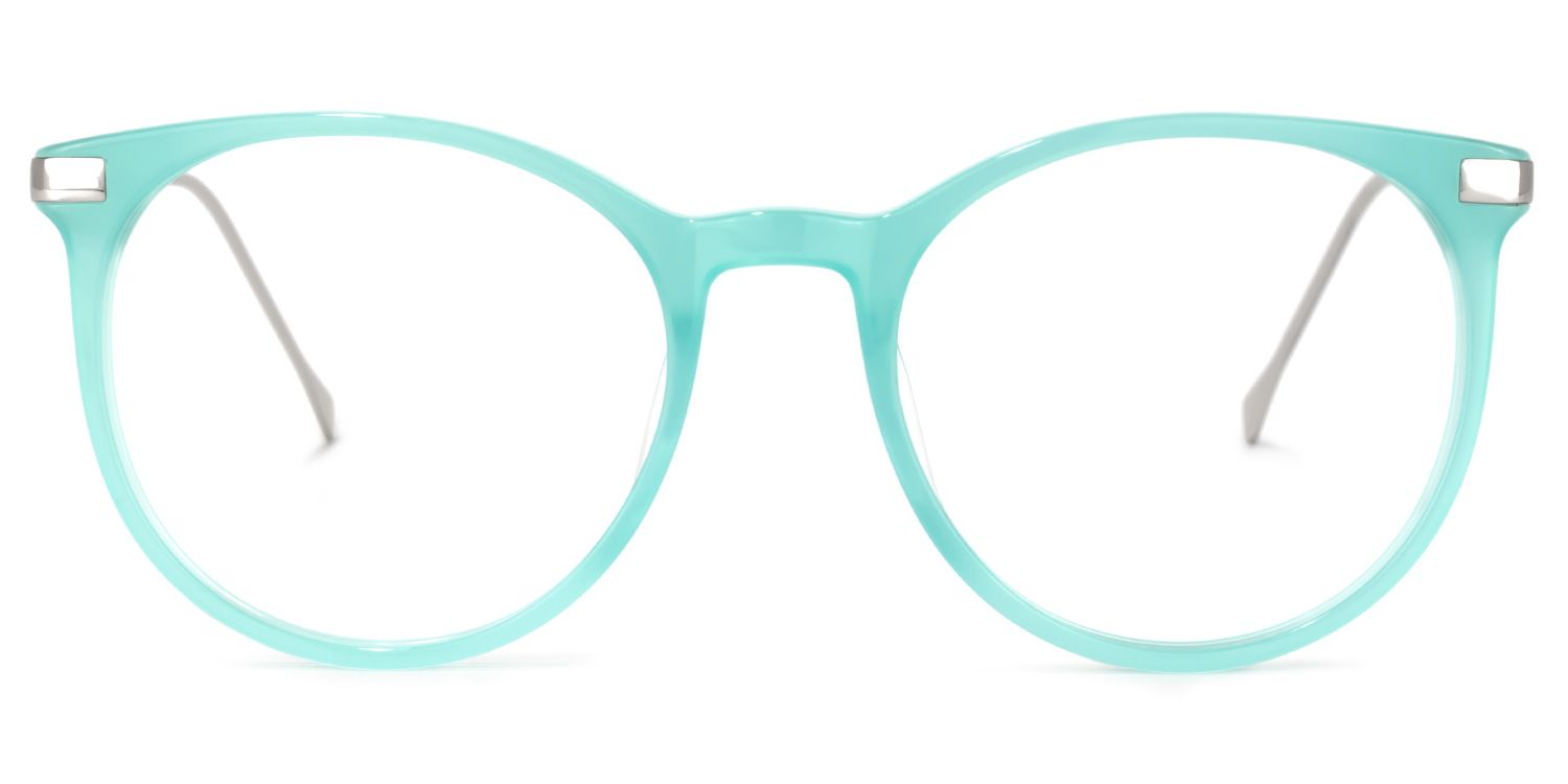 Lenid Round Light-Green Glasses | ZEELOOL UK0