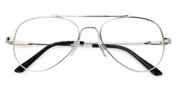 Chaima Silver Aviator Glasses1