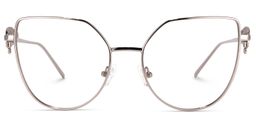 Joshua Silver Cat eye Glasses0