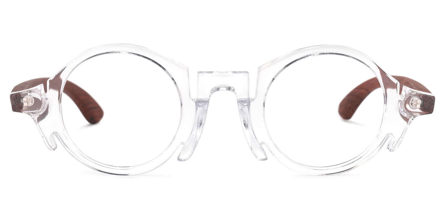 Charlie Round Clear Frame Glasses | ZEELOOL UK0