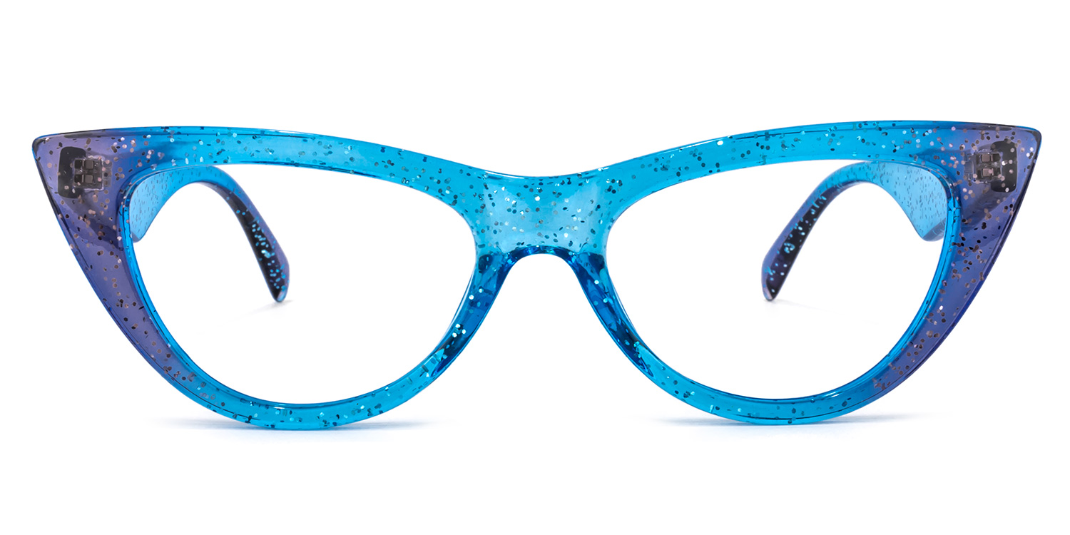 Harding Cateye Blue Glasses0